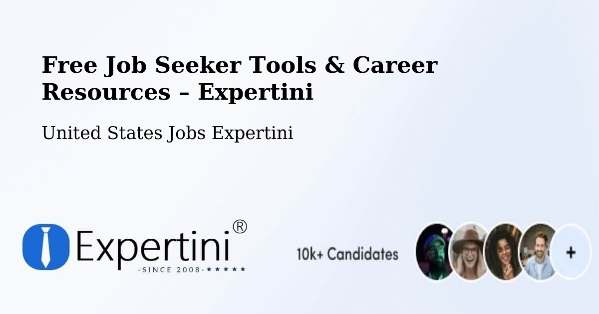Free Job Seeker Tools & Career Resources – Parsippany - Parsippany, United States Jobs Expertini